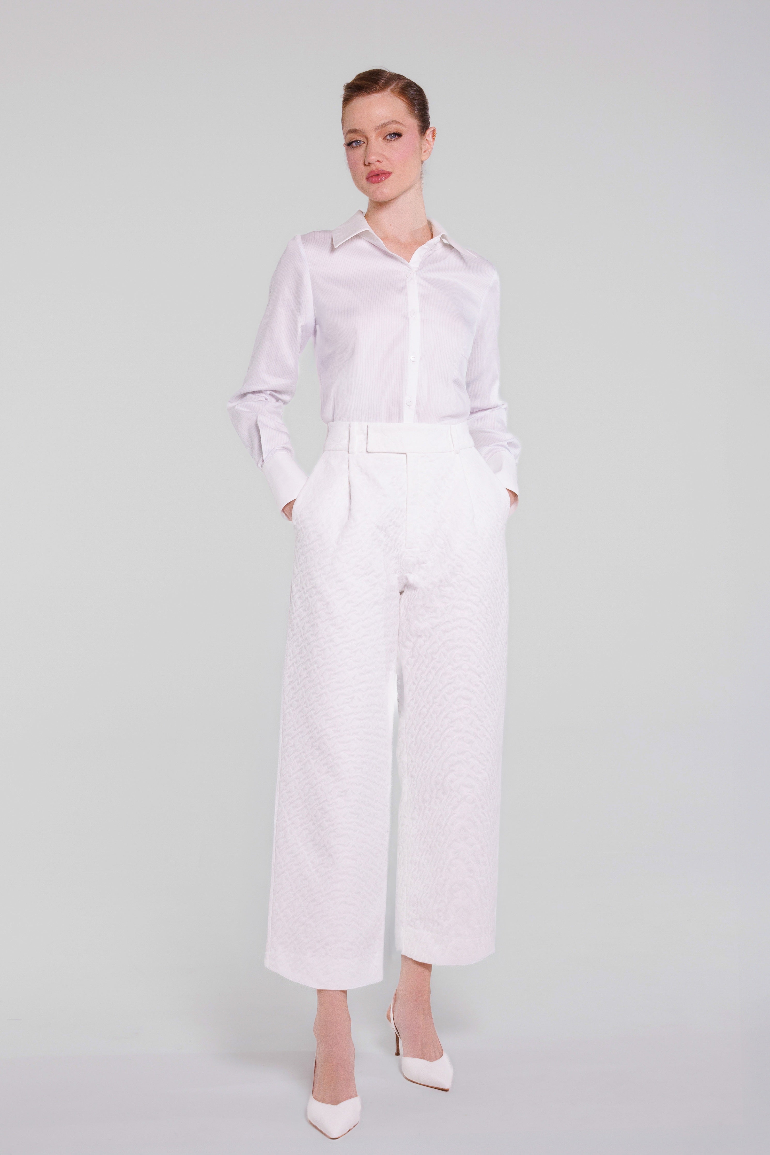 Calça Capri New Brocado
