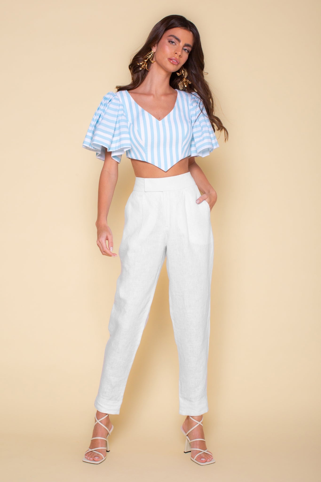 Calça Capri Linho