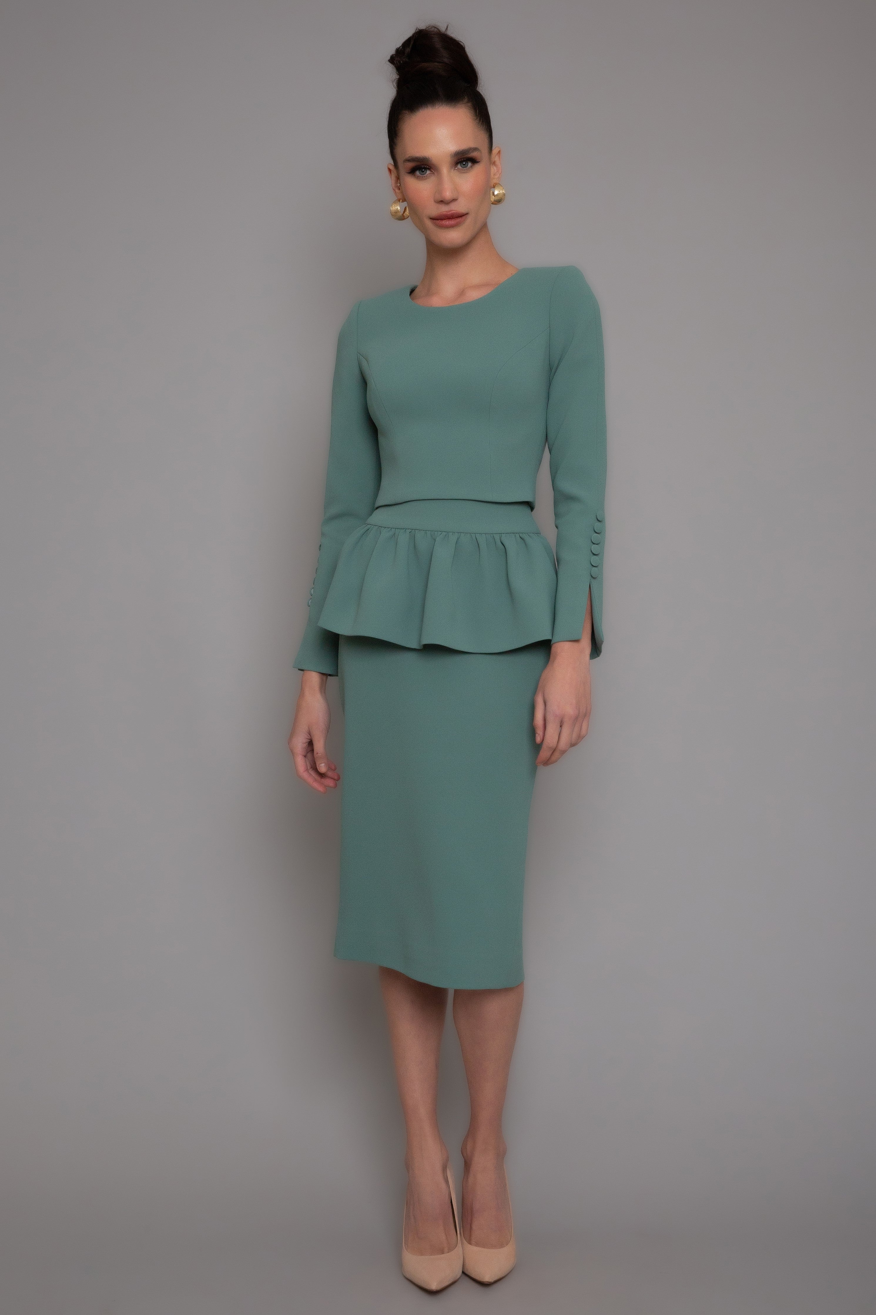 Saia Midi Peplum
