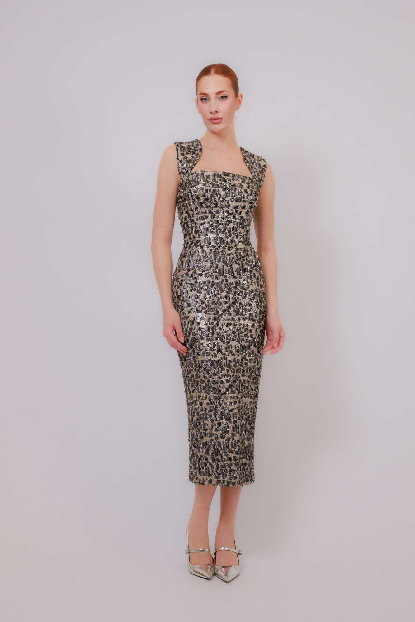 Vestido Midi Silver