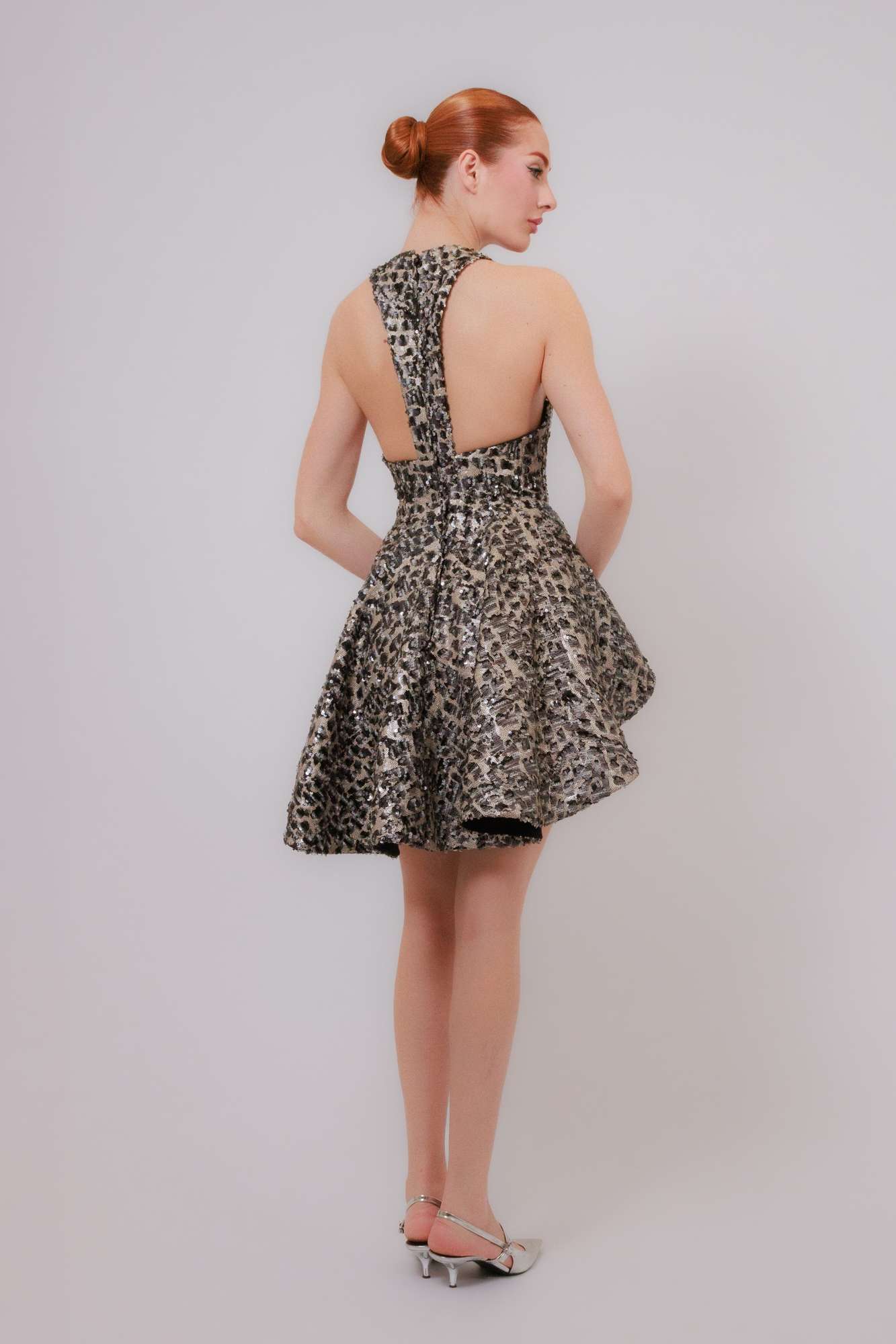 Vestido Silver Peplum